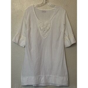 Haris Cotton Made In Greece 100% Linen Shift Dress Size S